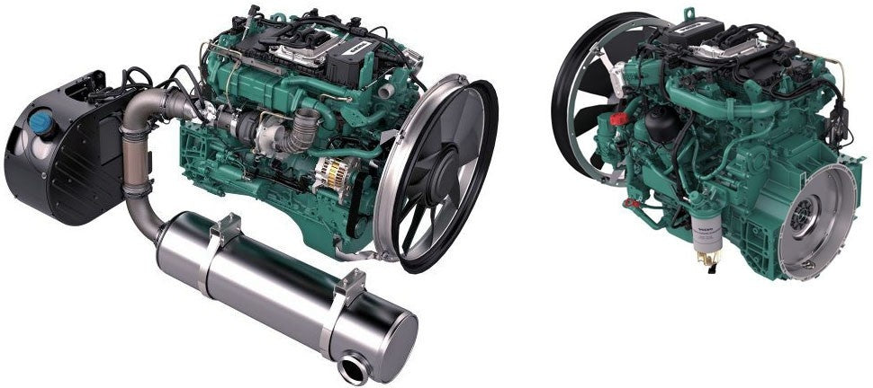 Motor diesel Volvo D6E - pentru utilaje industriale