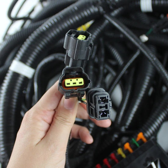 Cablaj faruri 163-6787, 1636787 pentru excavator Caterpillar 312C, 330C, 320C