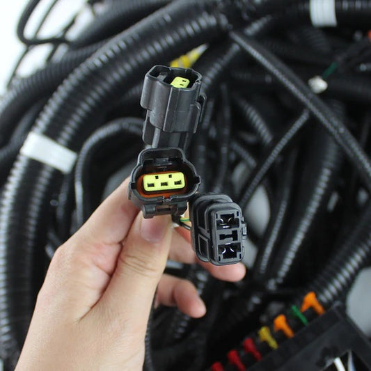 Cablaj faruri 163-6787, 1636787 pentru excavator Caterpillar 312C, 330C, 320C