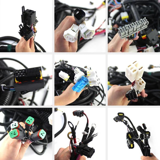 Cablaj injector 222-5917, 2225917 pentru excavator Caterpillar E324D, E325D, E329D